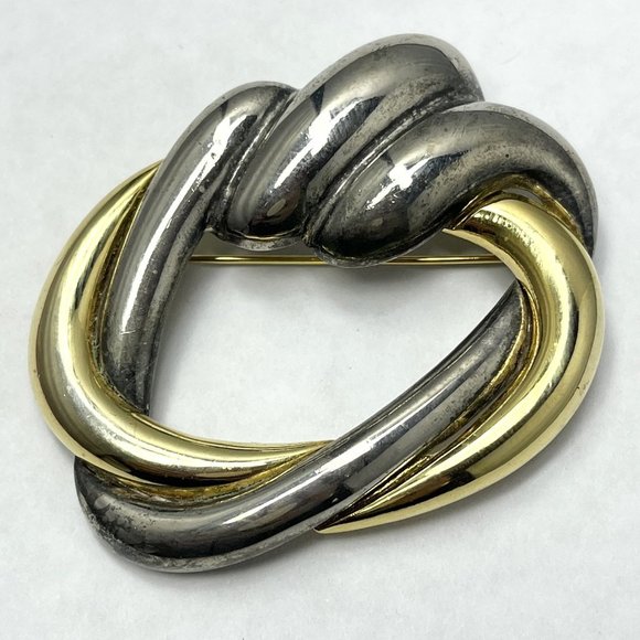 Vintage Jewelry Vintage Two Tone Gold Silver Brooch Pin Poshmark